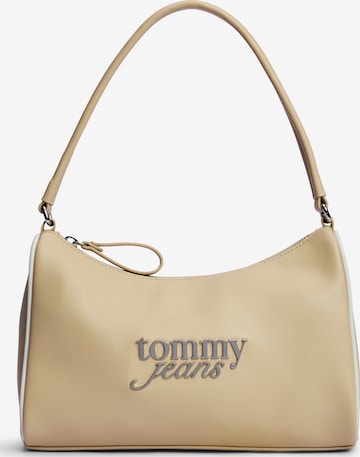 Tommy Jeans Наплечная сумка в Бежевый: спереди