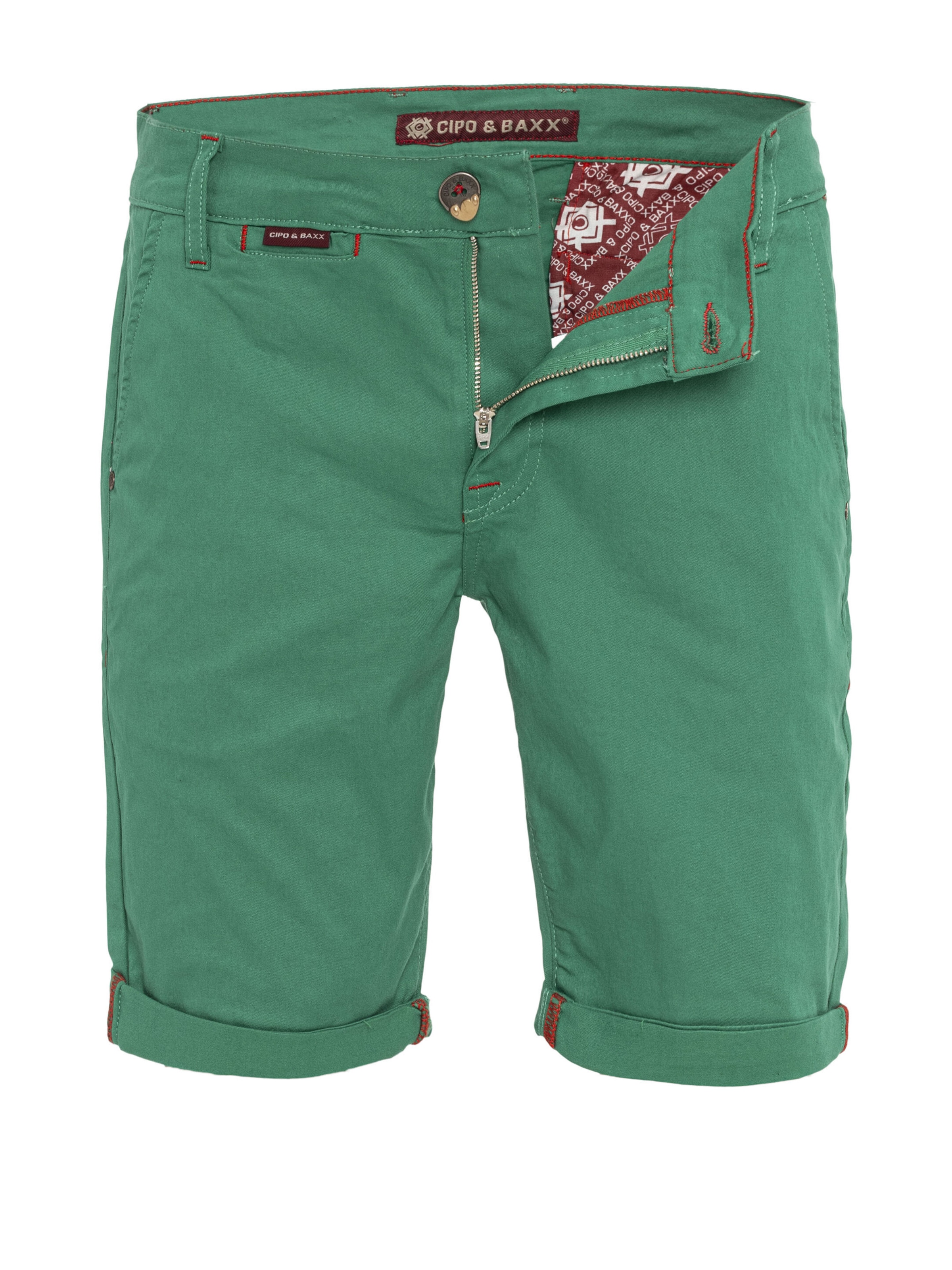 CIPO & BAXX Broek in Groen: voorkant