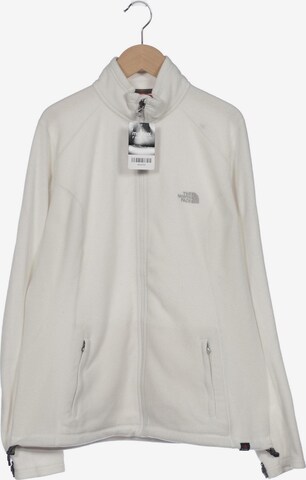 THE NORTH FACE Sweatshirt & Zip-Up Hoodie in XXL in White: front