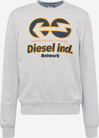 DIESEL Sweatshirt 'Ginn' i grå: framsida