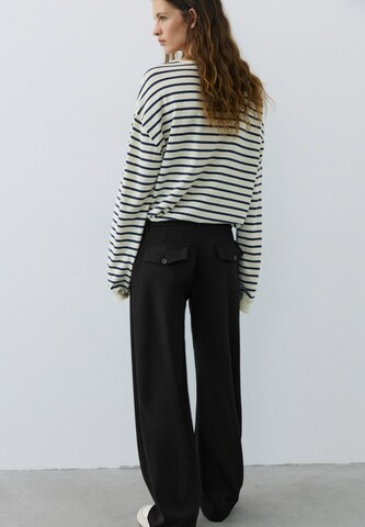 Pull&Bear Wide leg Trousers in Black