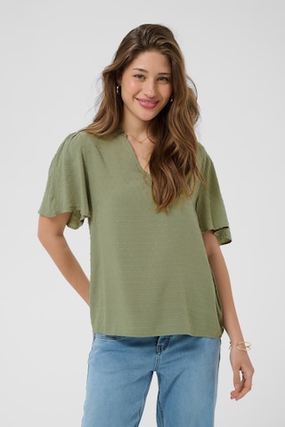 Cream - Blusa 'Loma' em verde: frente