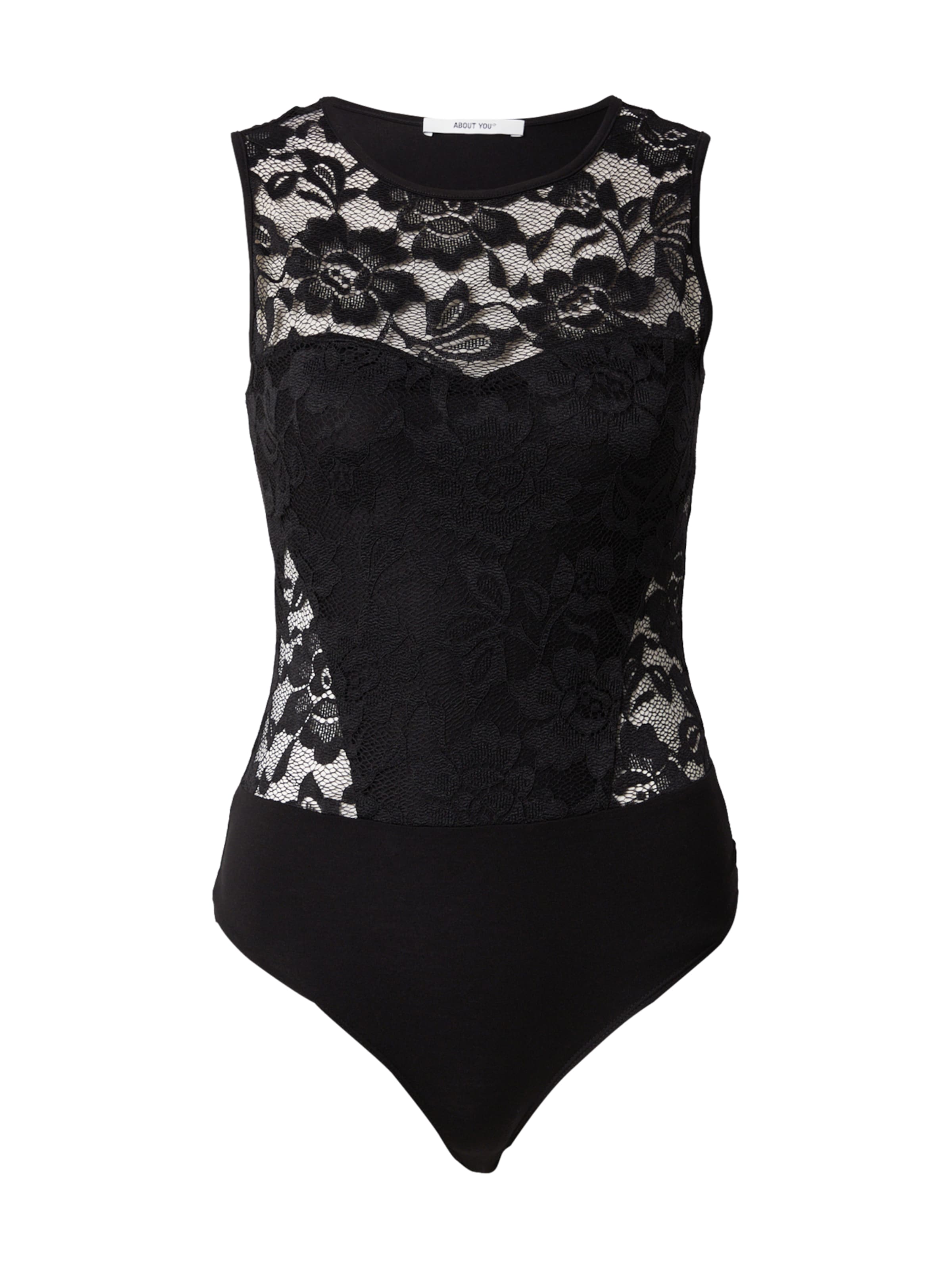 ABOUT YOU Košeľové body 'Naomi' - Čierna: predná strana