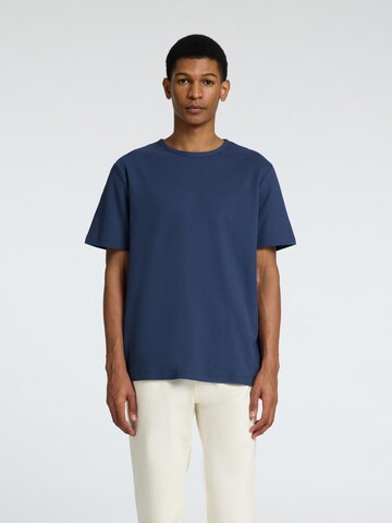 T-Shirt SELECTED en bleu : devant