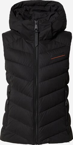 Superdry - Chaleco en negro: frente