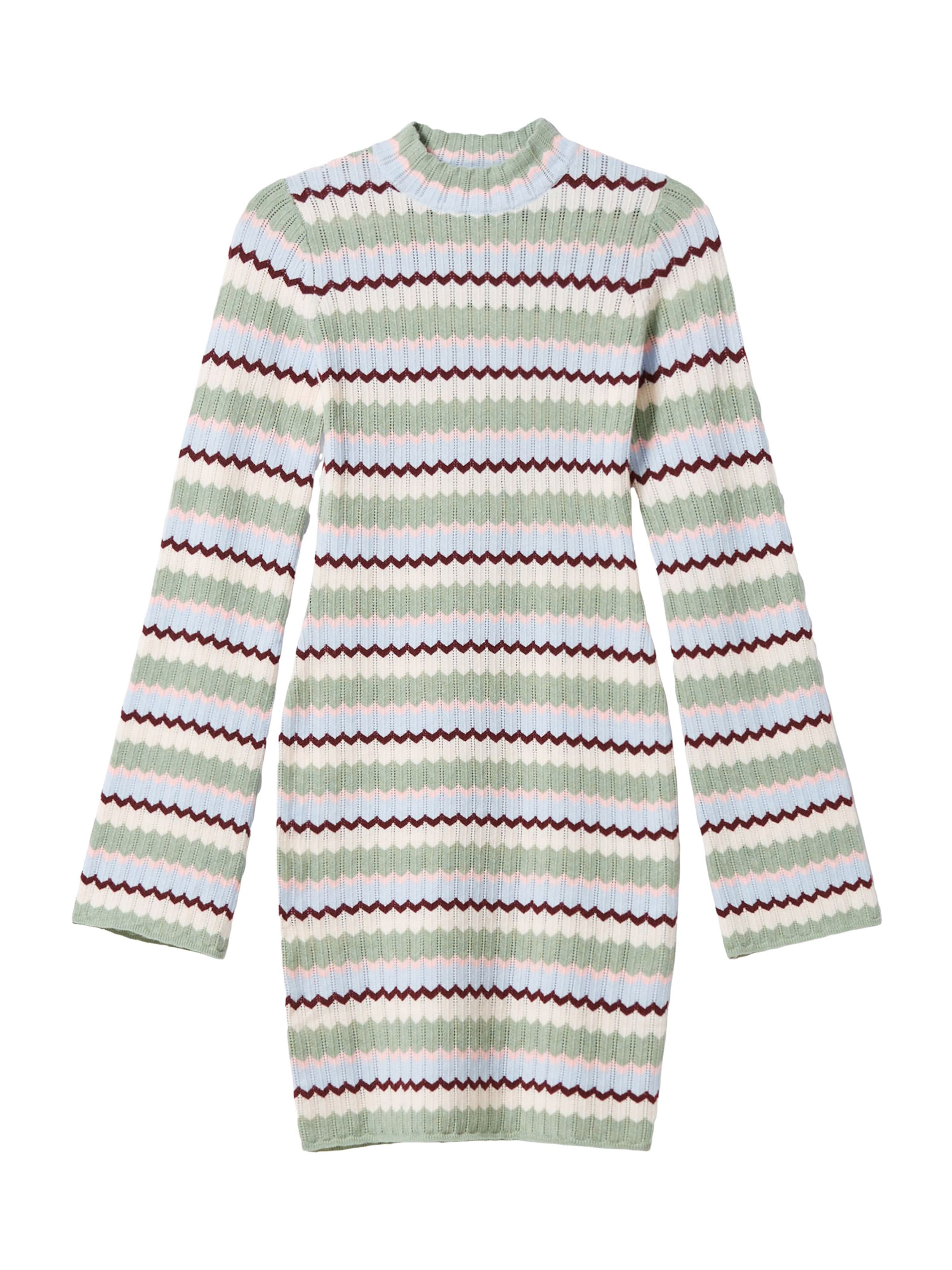 Abito in maglia di Bershka in verde: frontale