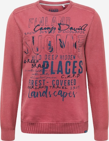 CAMP DAVID Pullover in Rot: predná strana