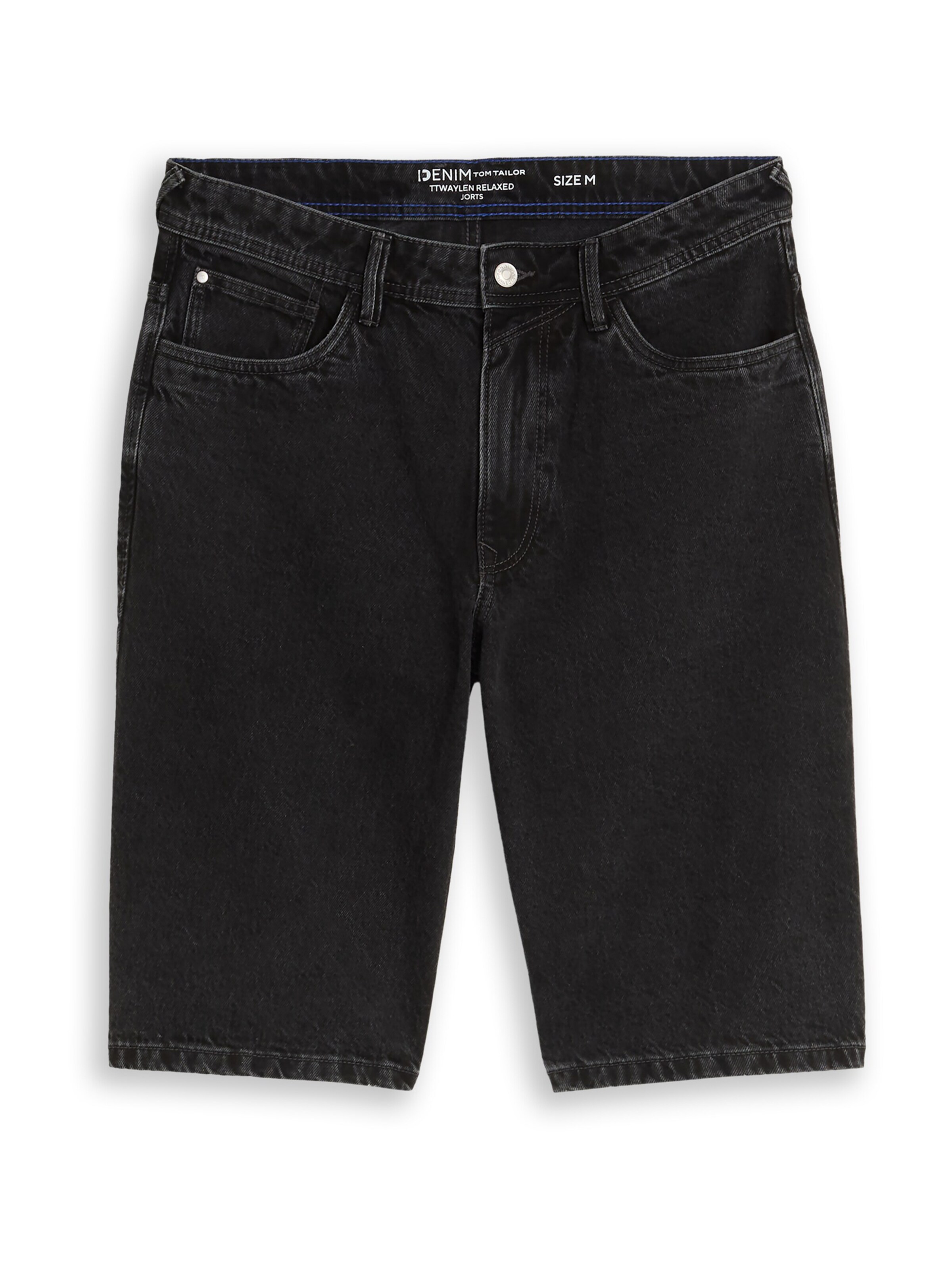 TOM TAILOR DENIM Loose fit Jeans 'Waylen' in Black: front