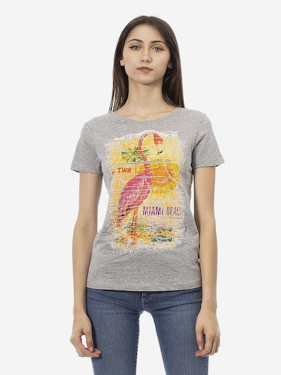 Trussardi T-shirt en L en gris, Vue avec produit