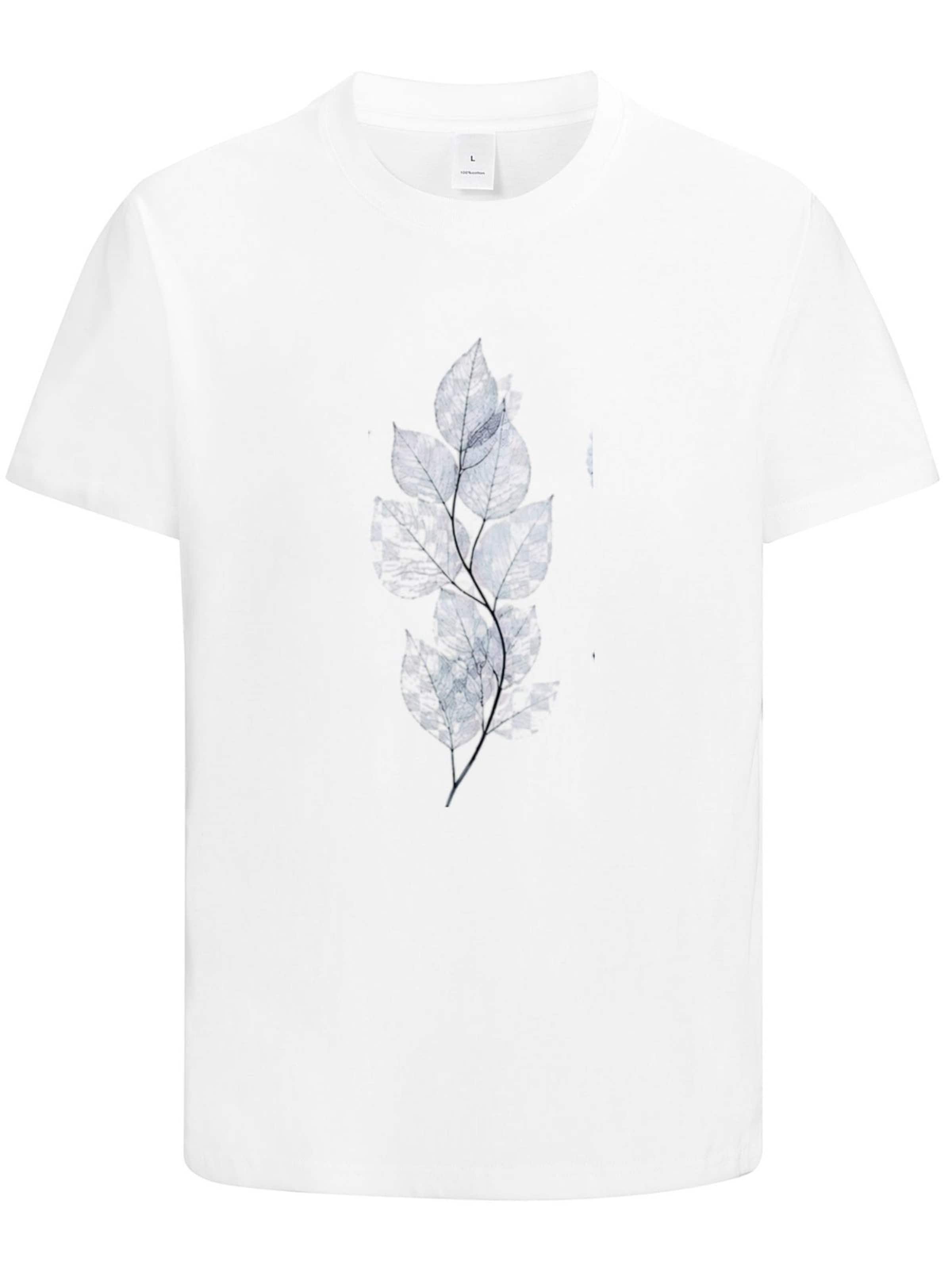 HUSKSWARE Shirt 'Grafik'‌‌‌‌‌‌‌‌‌‌ in Weiß: Vorderseite