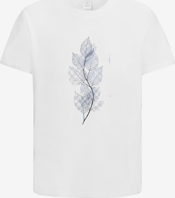 HUSKSWARE Shirt 'Grafik' in Weiß: Vorderseite