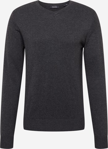 JACK & JONES Sweter 'Emil' w kolorze szary: przód