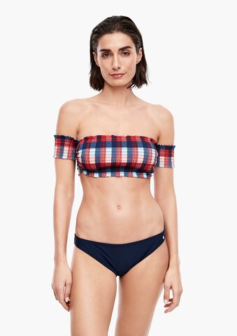 s.Oliver Bandeau Bikini in Blau: Vorderseite