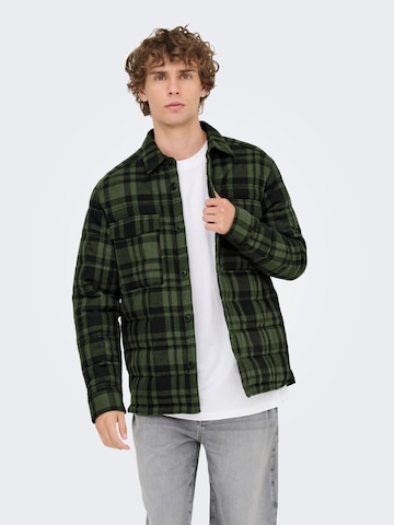 Only & Sons - Chaqueta de entretiempo 'ONSGudmund' en verde: frente