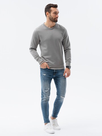 Sweat-shirt 'B978' Ombre en gris