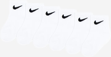 Chaussettes 'SWOOSH' Nike Sportswear en blanc : devant