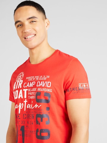 CAMP DAVID Bluser & t-shirts 'Alaska Ice Tour' i rød
