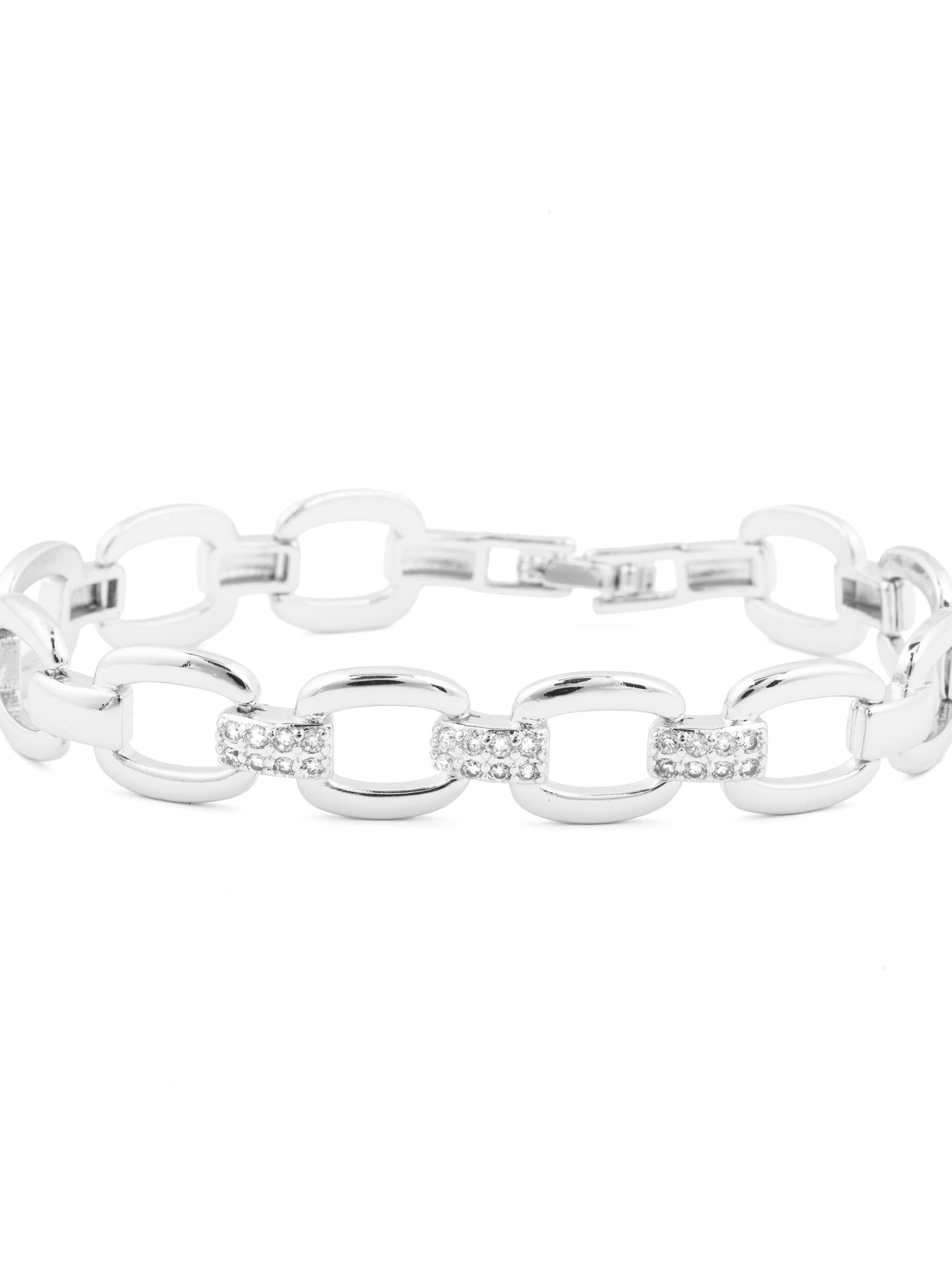 Luxenter - Pulsera 'Insio' en plata: frente