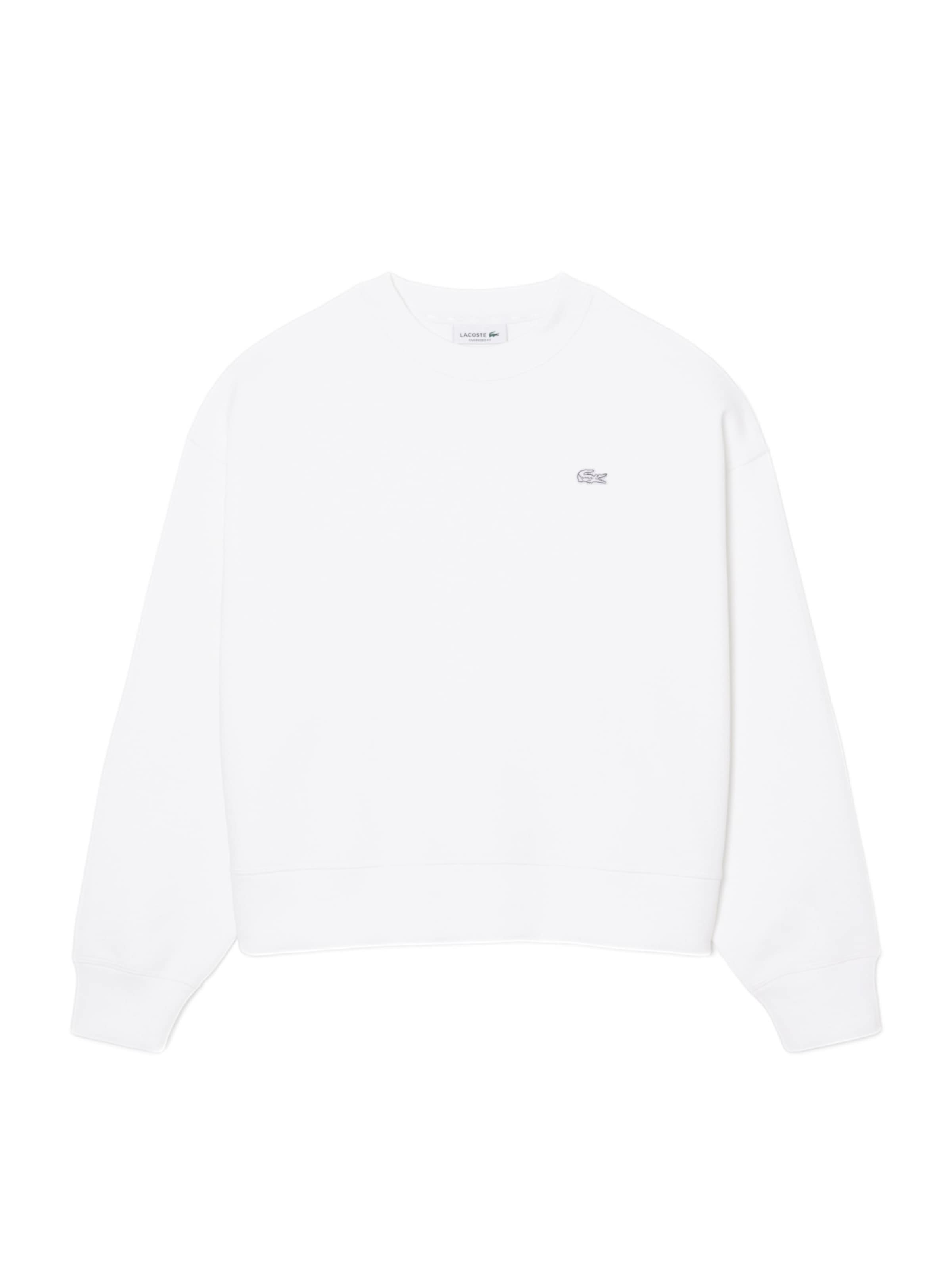Sweat-shirt LACOSTE en blanc : devant