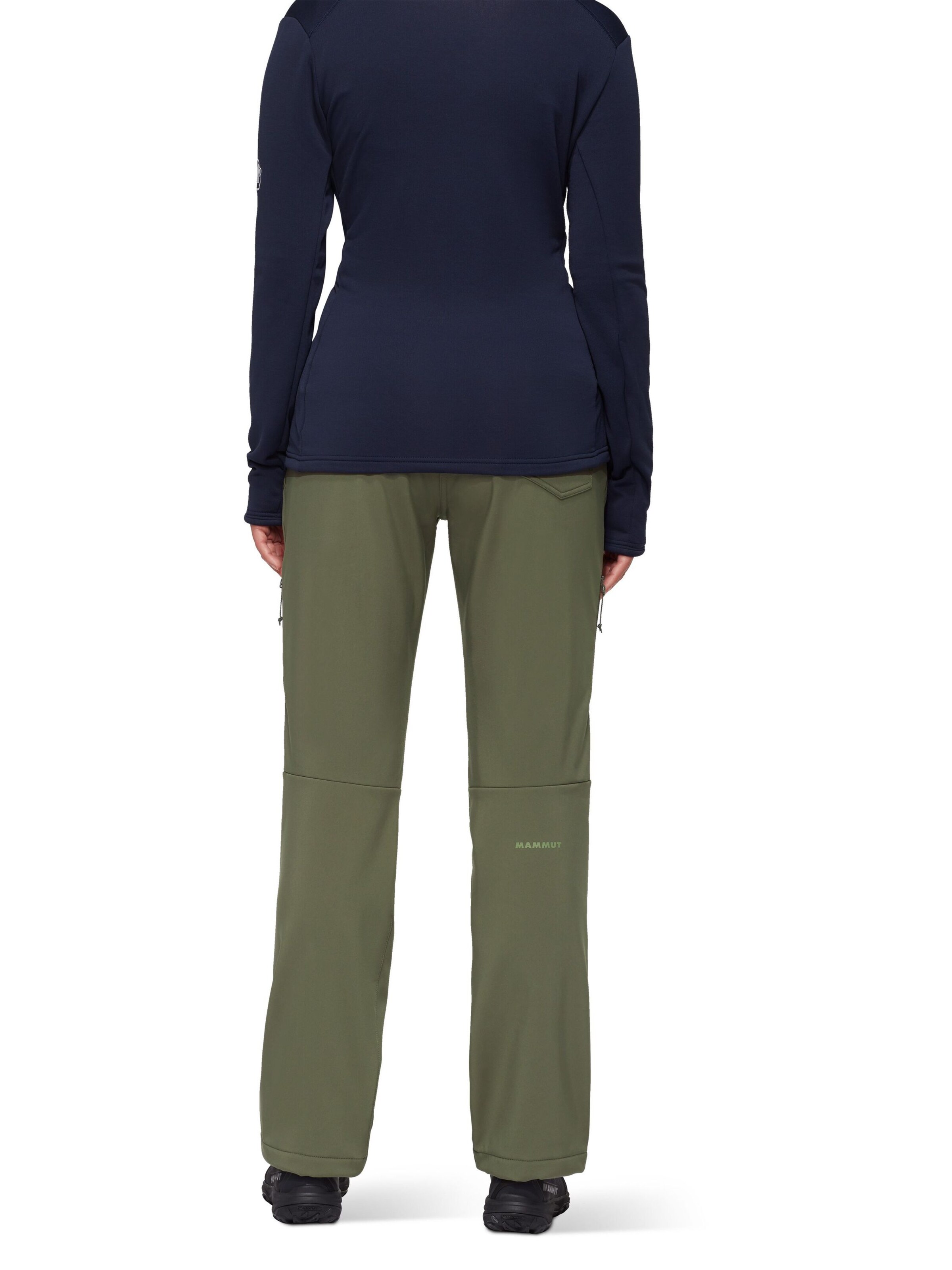 MAMMUT Regular Outdoor Pants in Green