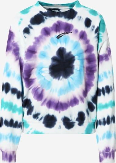 WRANGLER Sweater majica u mornarsko plava / tirkiz / svijetloplava / ljubičasta / bijela, Pregled proizvoda