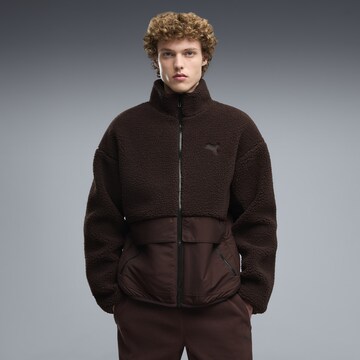 PUMA Sportjacke 'Hybrid Re:Fibre' in Braun: Vorderseite