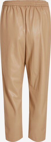 VILA Regular Pleat-front trousers 'Nille' in Beige