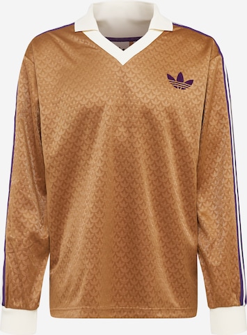 ADIDAS ORIGINALS Shirt 'Adicolor 70S Vintage' in Brown: front