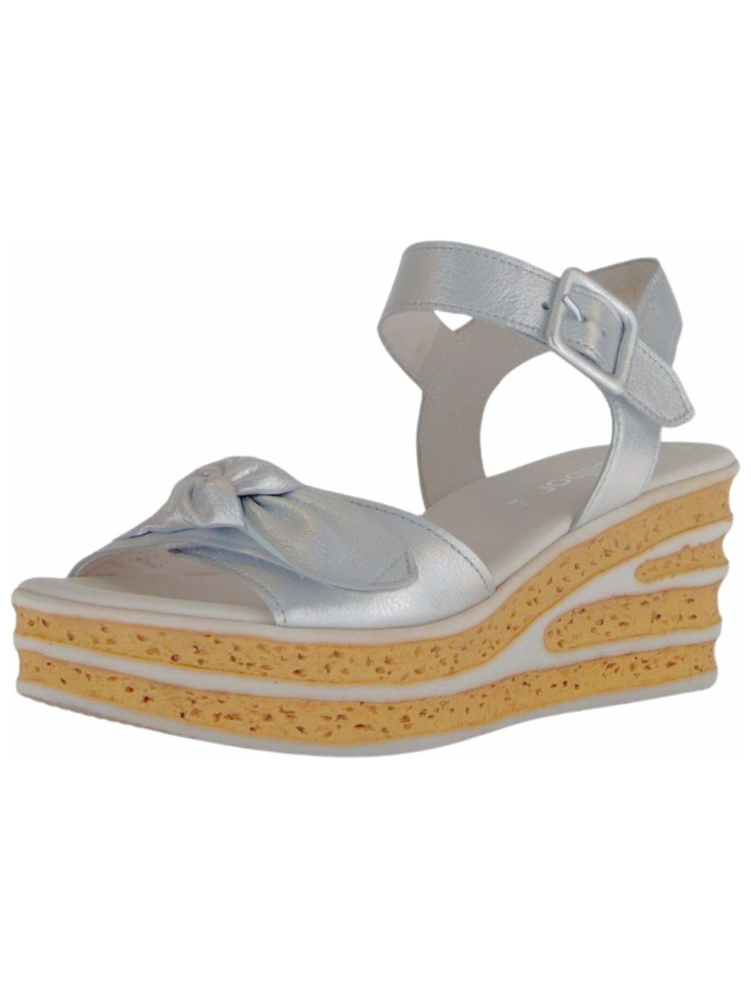 GABOR Sandaal in Zilver: voorkant