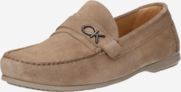 Mocassin Calvin Klein en beige : devant