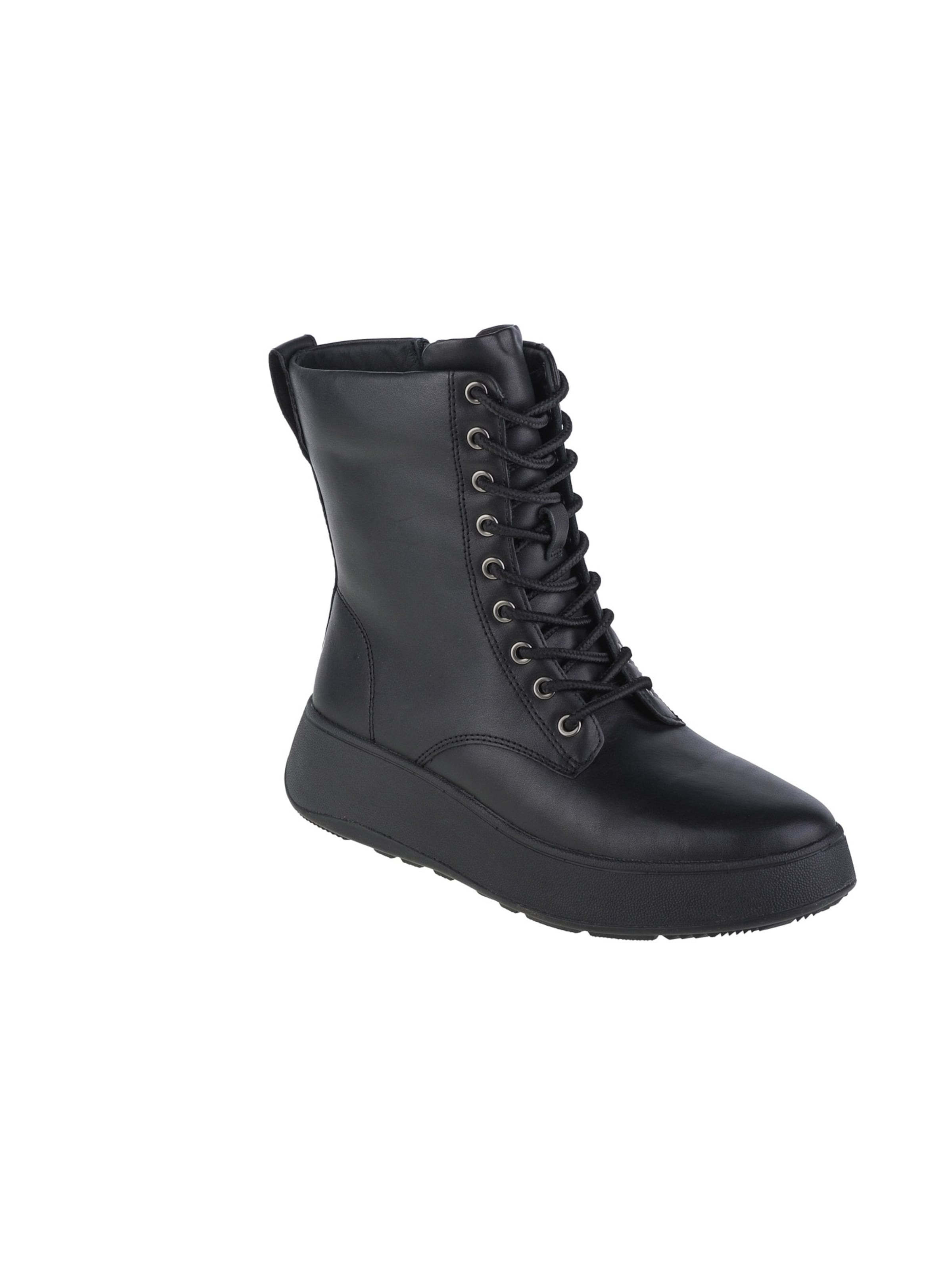 FitFlop Lace-up bootie in Black: front
