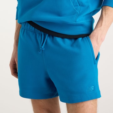 Loosefit Pantaloni 'Athletics French Terry Short 5"' di new balance in blu