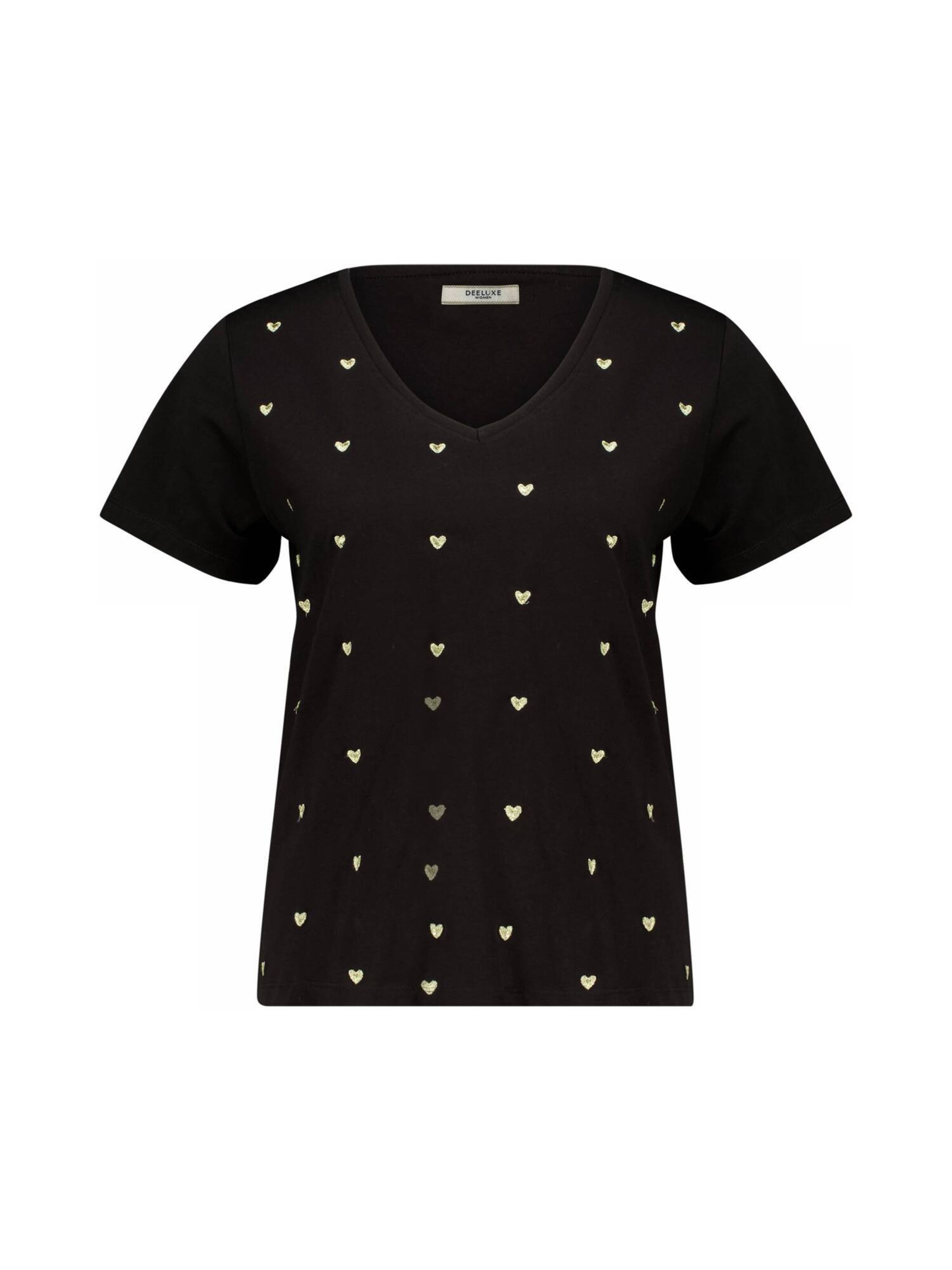 Deeluxe T-Shirt 'Hearty' in Schwarz: Vorderseite