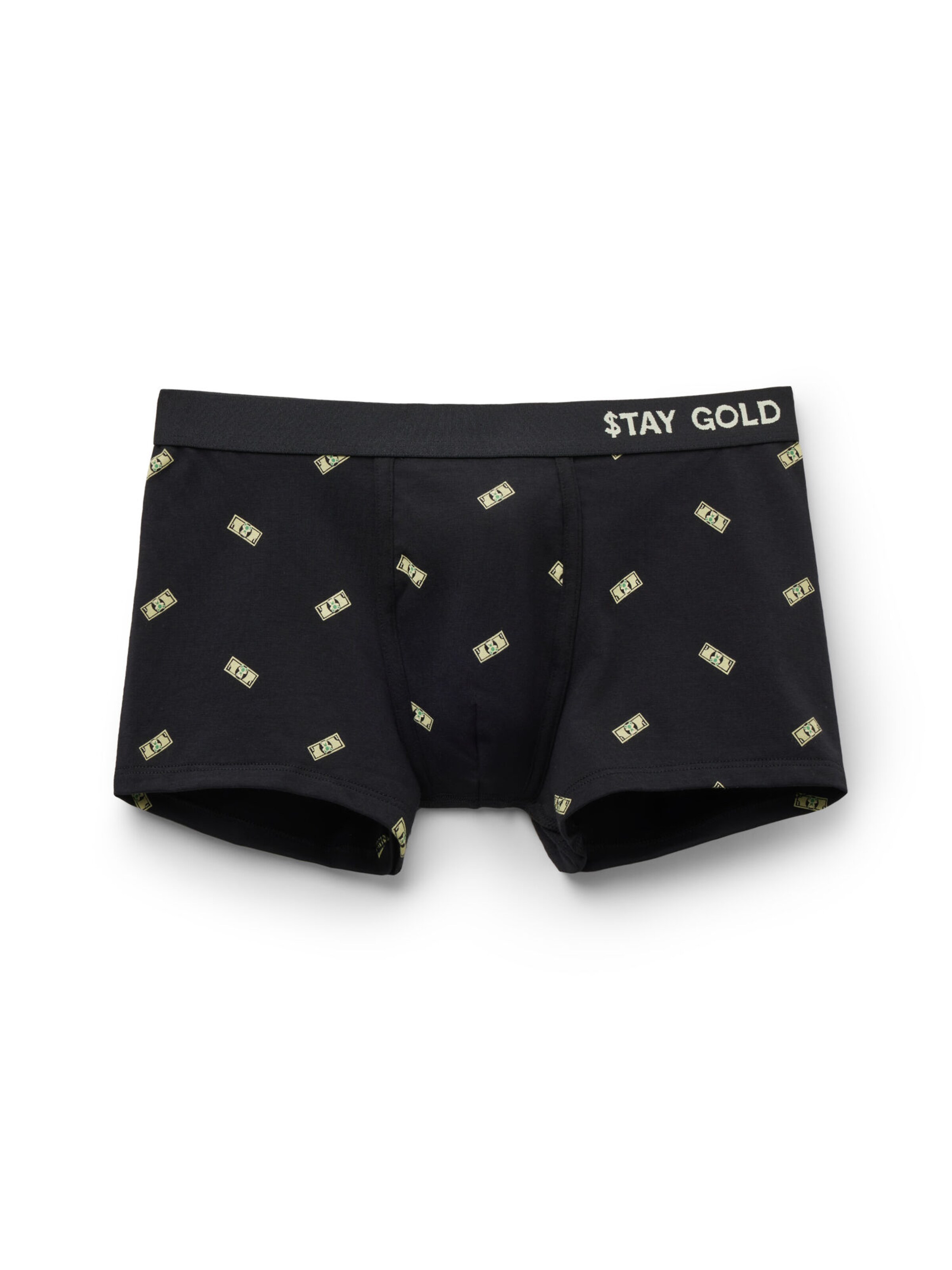 IUMAN Intimissimi Boxer 'Money Print' in Schwarz: Vorderseite