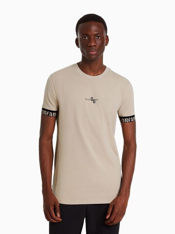 Bershka Shirt in Beige: voorkant