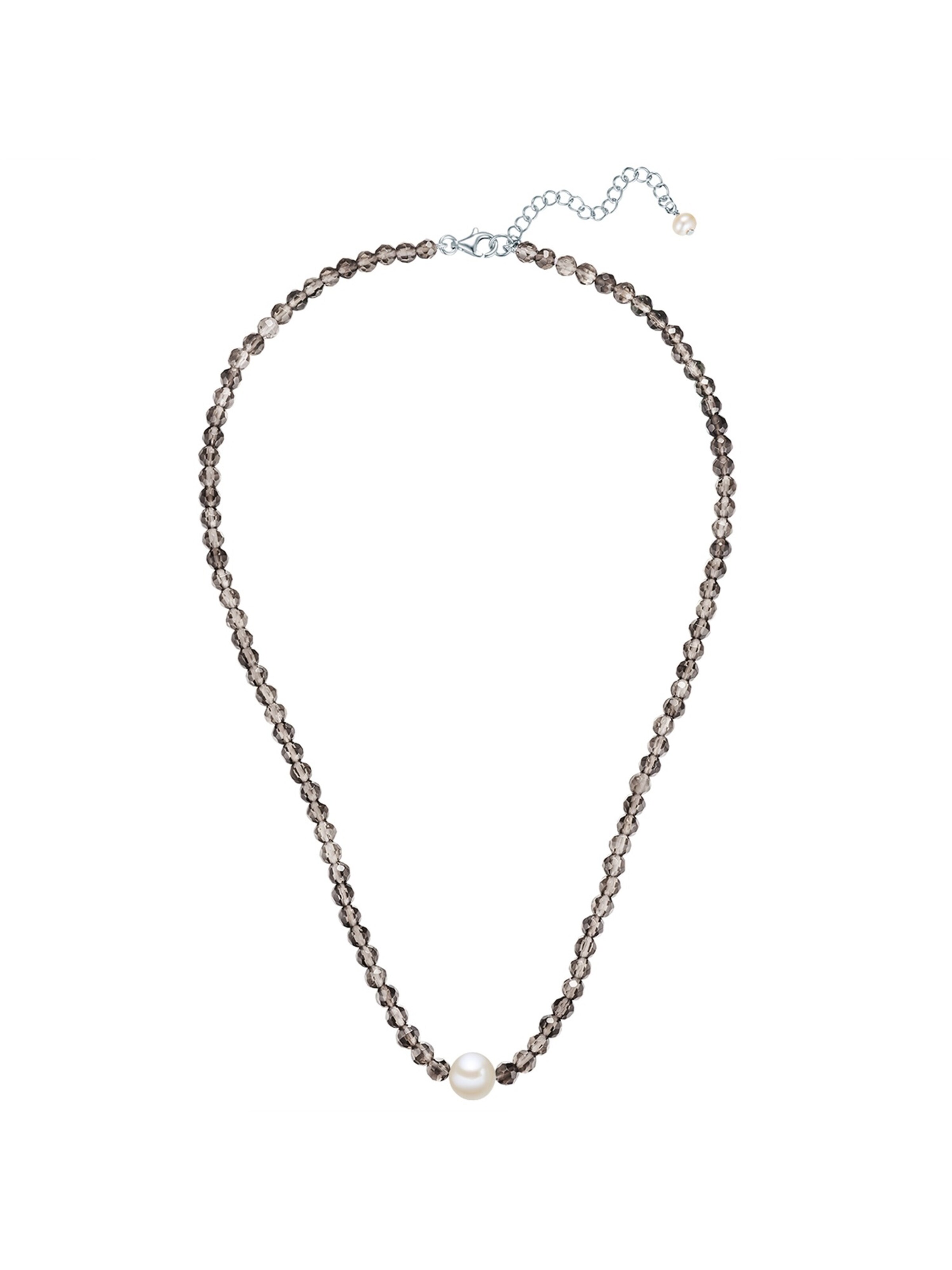 Valero Pearls Ketting in Zilver: voorkant