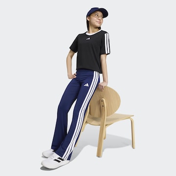 ADIDAS SPORTSWEAR Flared Workout Pants 'Essentials' in Blue