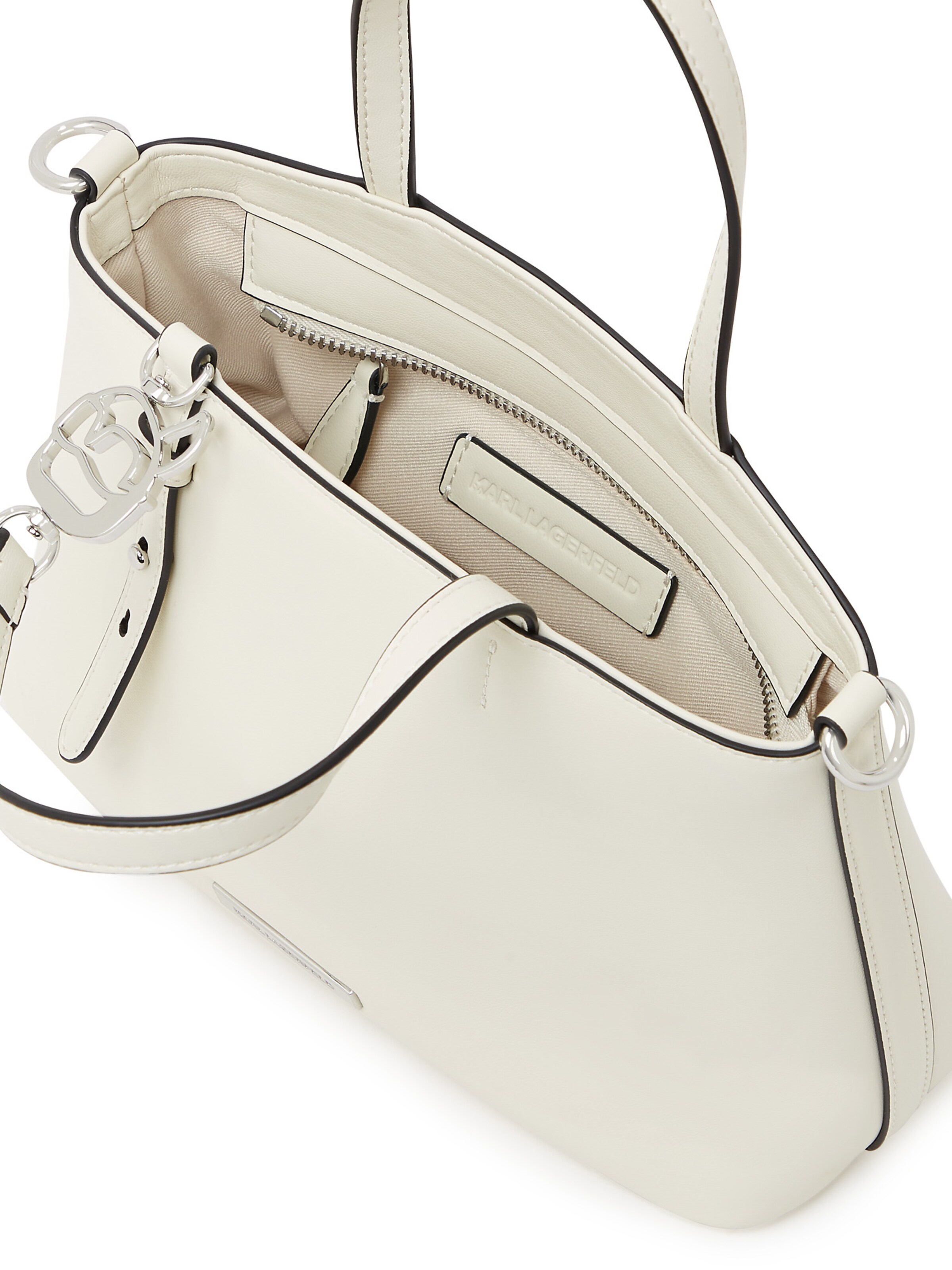 balta Karl Lagerfeld Rankinė 'Ikon'