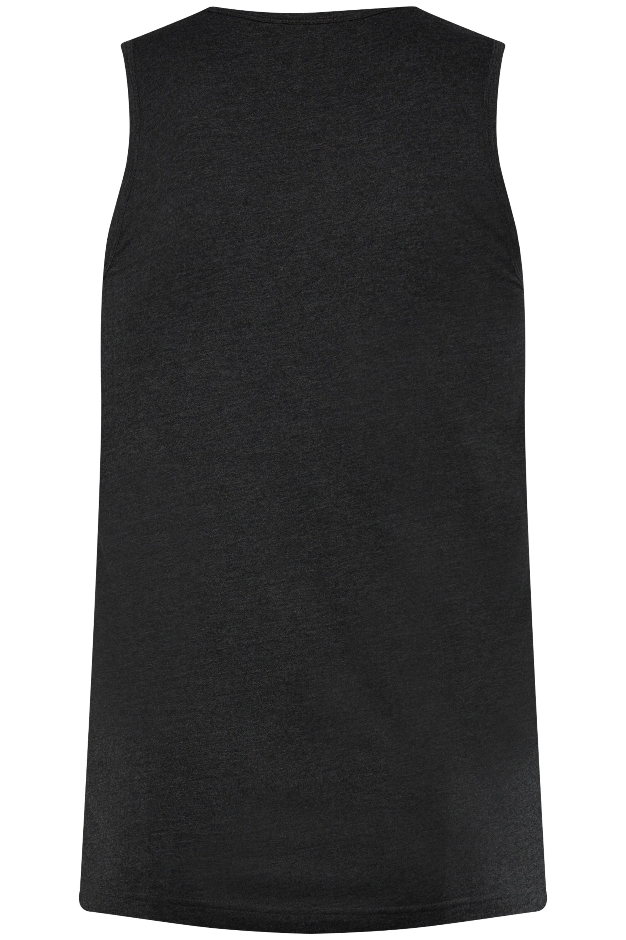 Men Plus Shirt in Schwarz