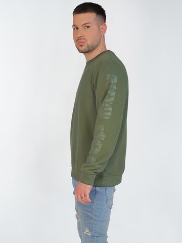 TOP GUN Sweatshirt ' TG22008 ' in Green