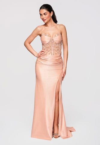 Ombre Evening dress in Beige