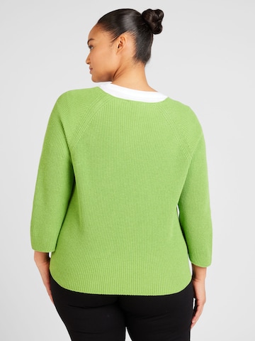 Persona by Marina Rinaldi Sweater 'DAVY' in Green