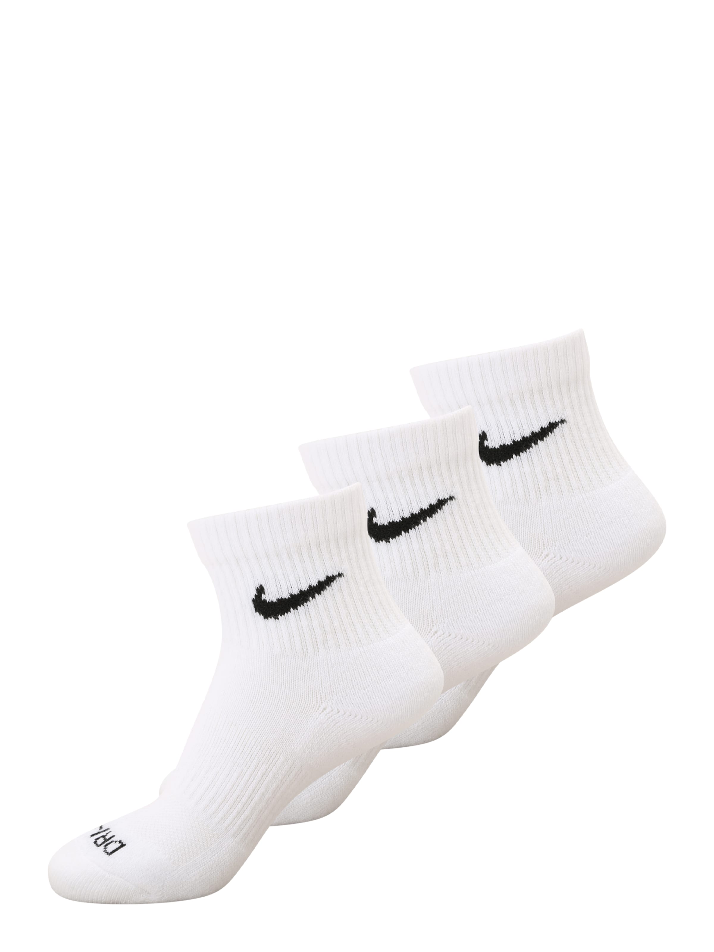 NIKE Sports socks 'Everyday Plus' in White: front