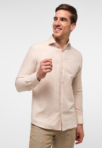 ETERNA Regular fit Overhemd in Beige: voorkant