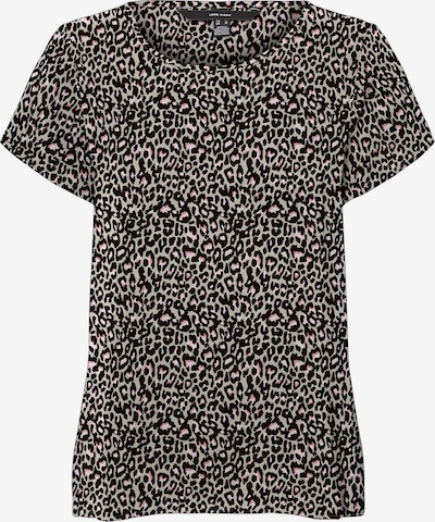 Vero Moda Petite Shirt 'Saga' in hellgrau / schwarz, Produktansicht