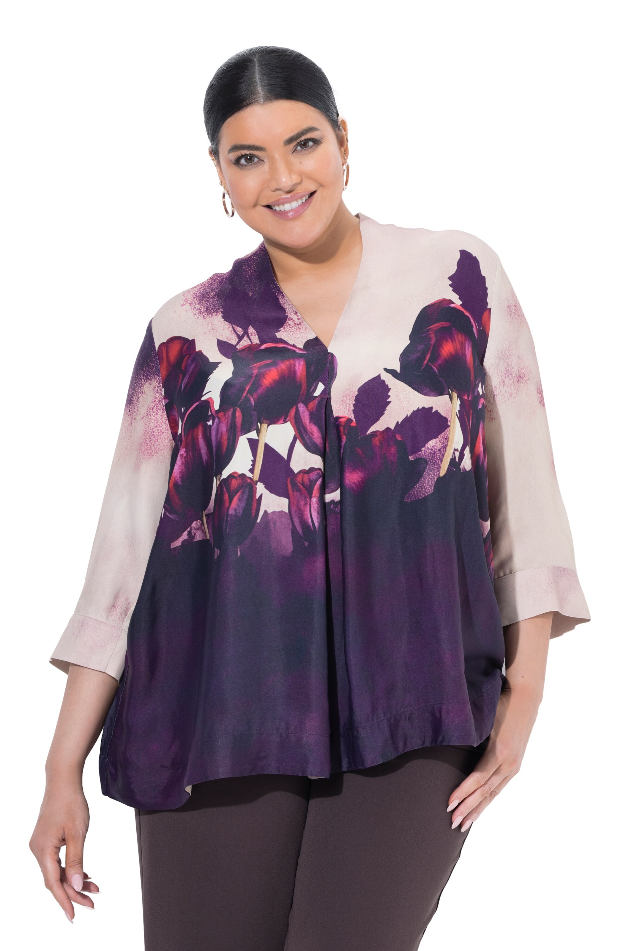 Ulla Popken Tunic in Purple: front
