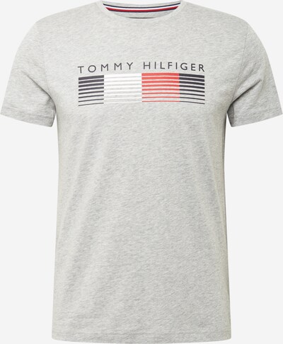 TOMMY HILFIGER T-Shirt in anthrazit / hellgrau / hellrot / weiß, Produktansicht