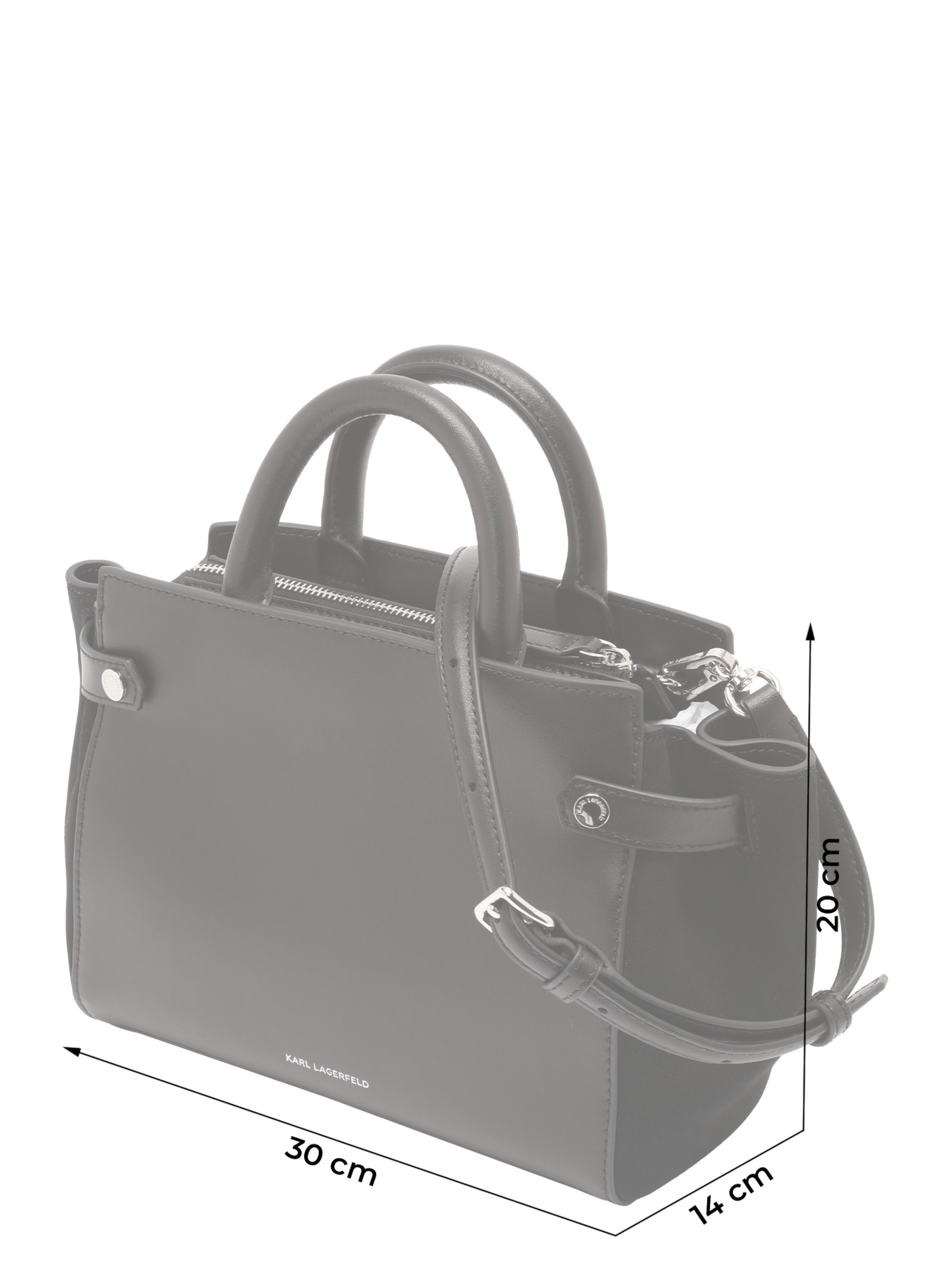 Karl Lagerfeld Τσάντα χειρός 'Ikon' σε μαύρο