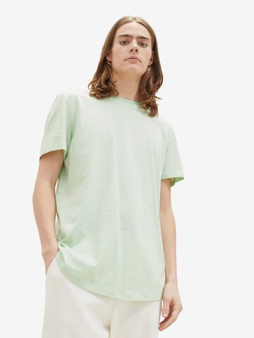 T-Shirt TOM TAILOR DENIM en vert : devant