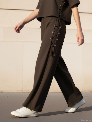 Wide leg Pantaloni 'HDTilde' di HYPEDROP in verde